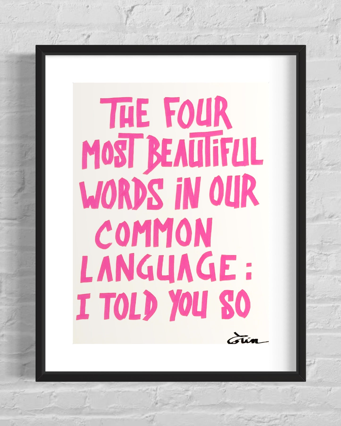 THE FOUR MOST BEAUTIFUL WORDS