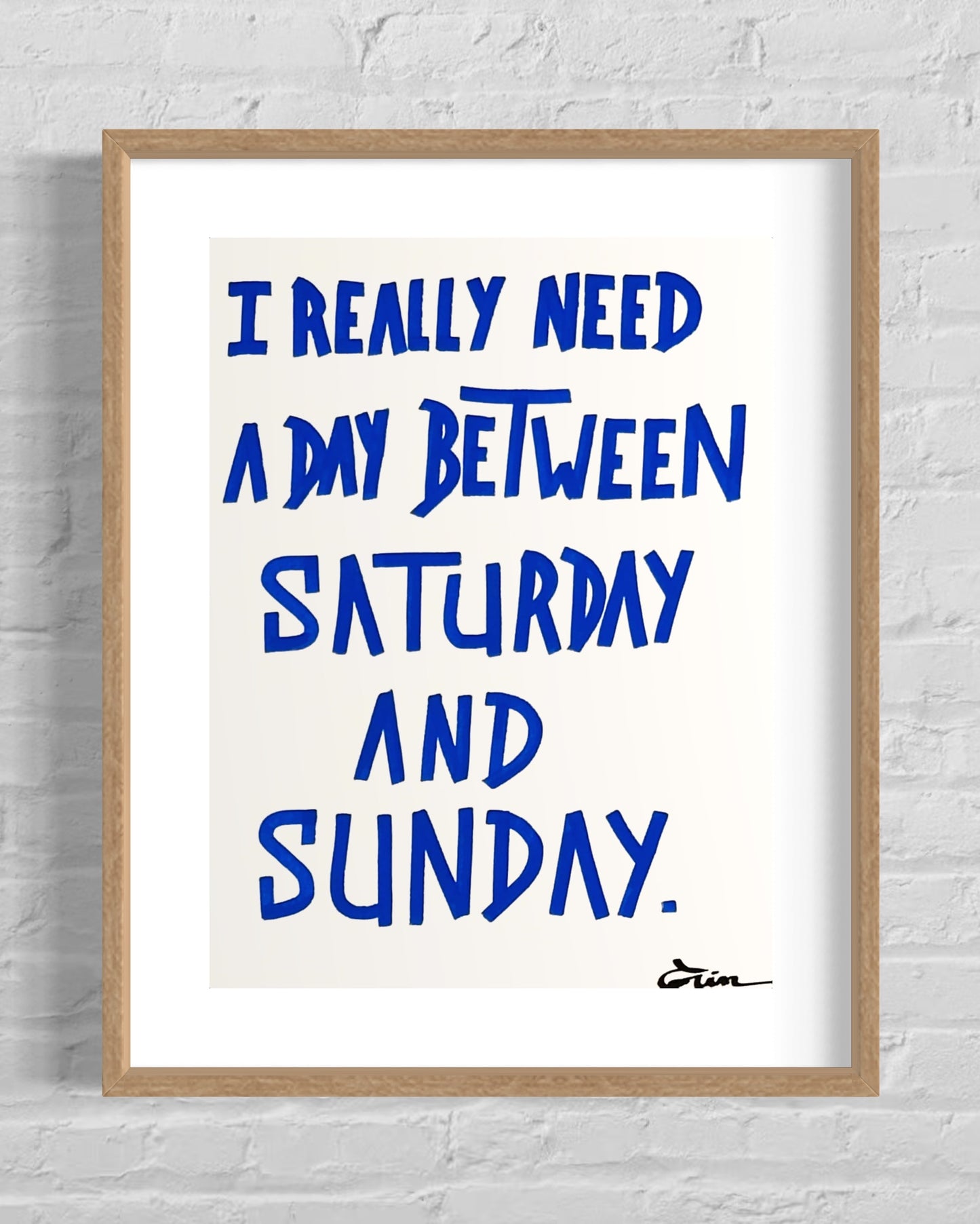 I REALLY NEED A DAY ...
