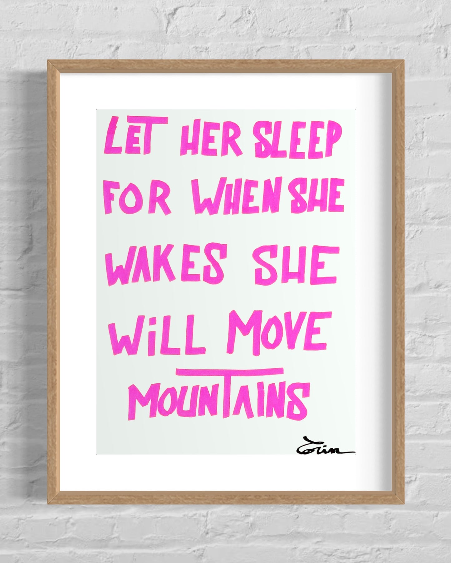 LET HER SLEEP FOR WHEN SHE WAKES...