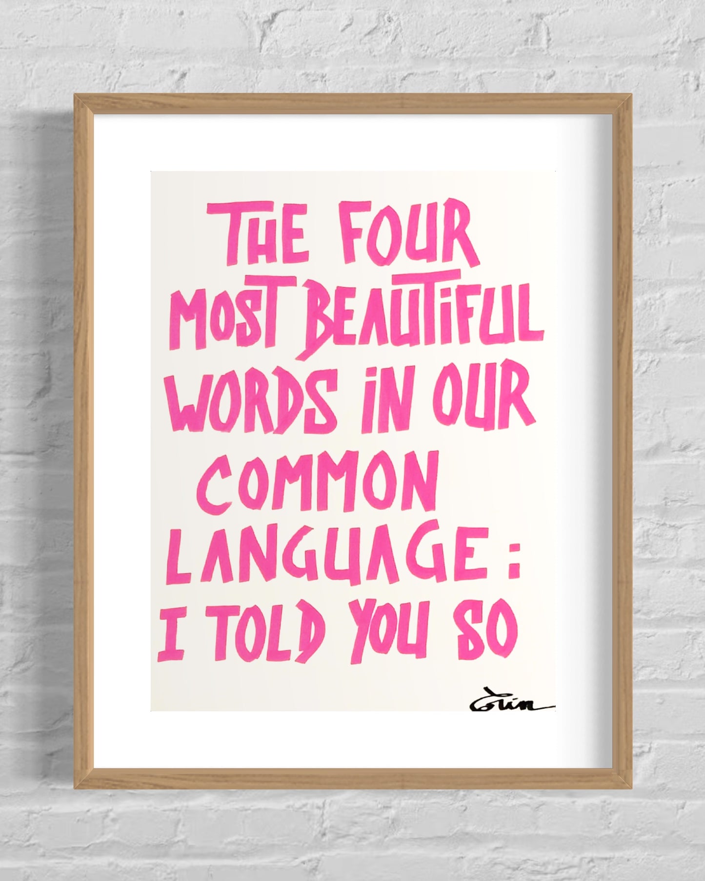 THE FOUR MOST BEAUTIFUL WORDS