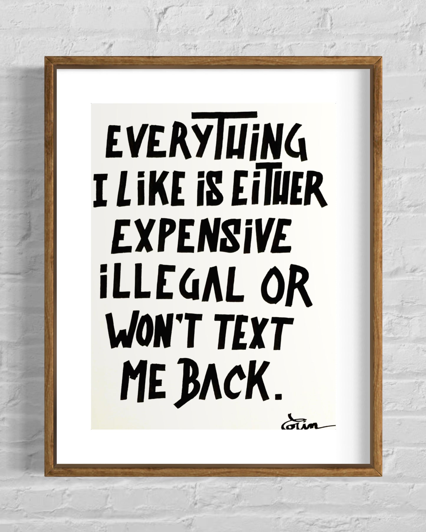 EVERYTHING I LIKE IS EITHER...