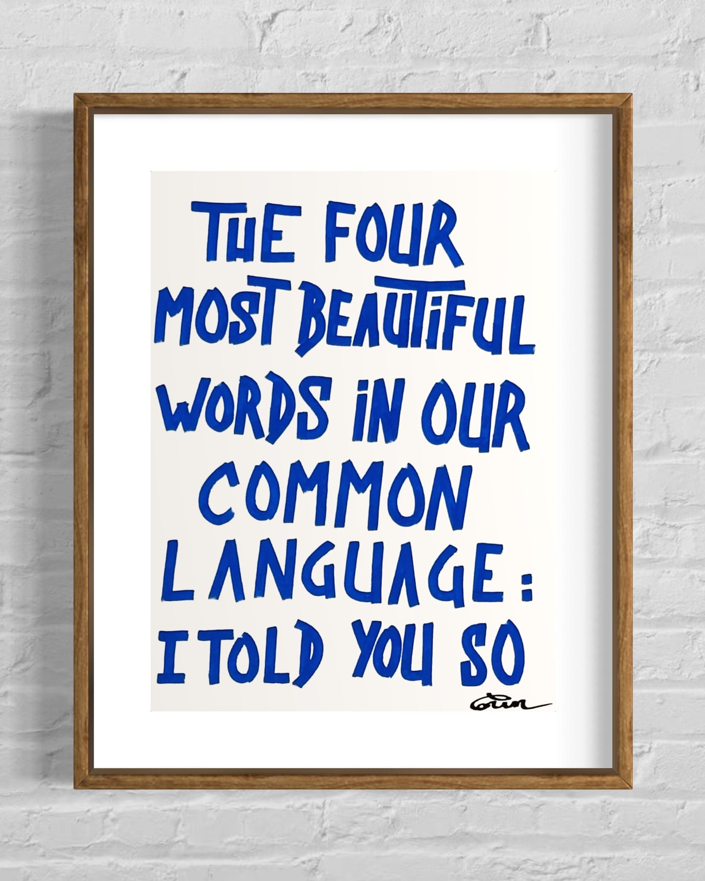 THE FOUR MOST BEAUTIFUL WORDS