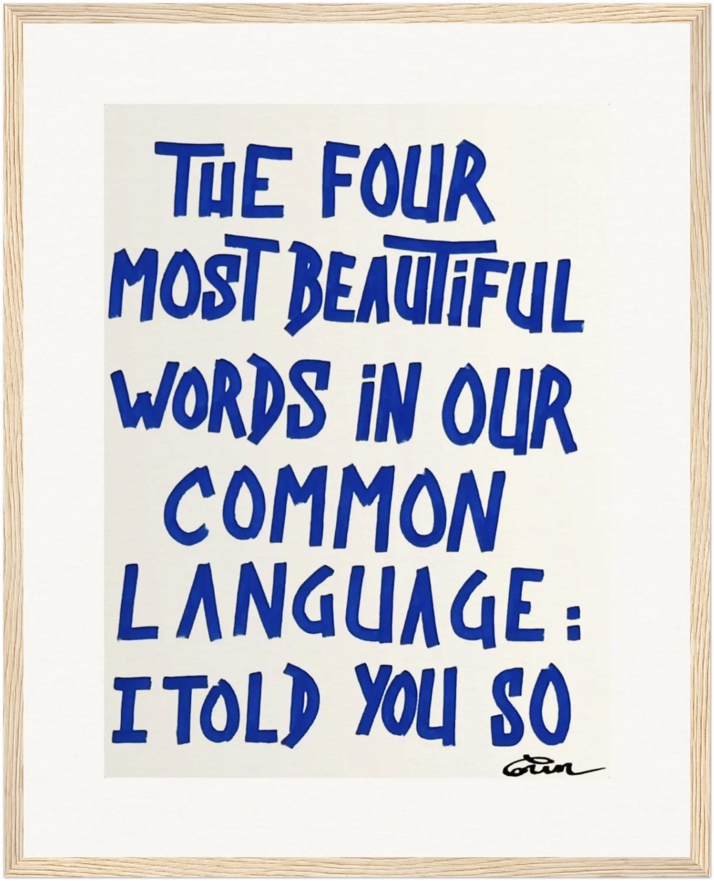 THE FOUR MOST BEAUTIFUL WORDS