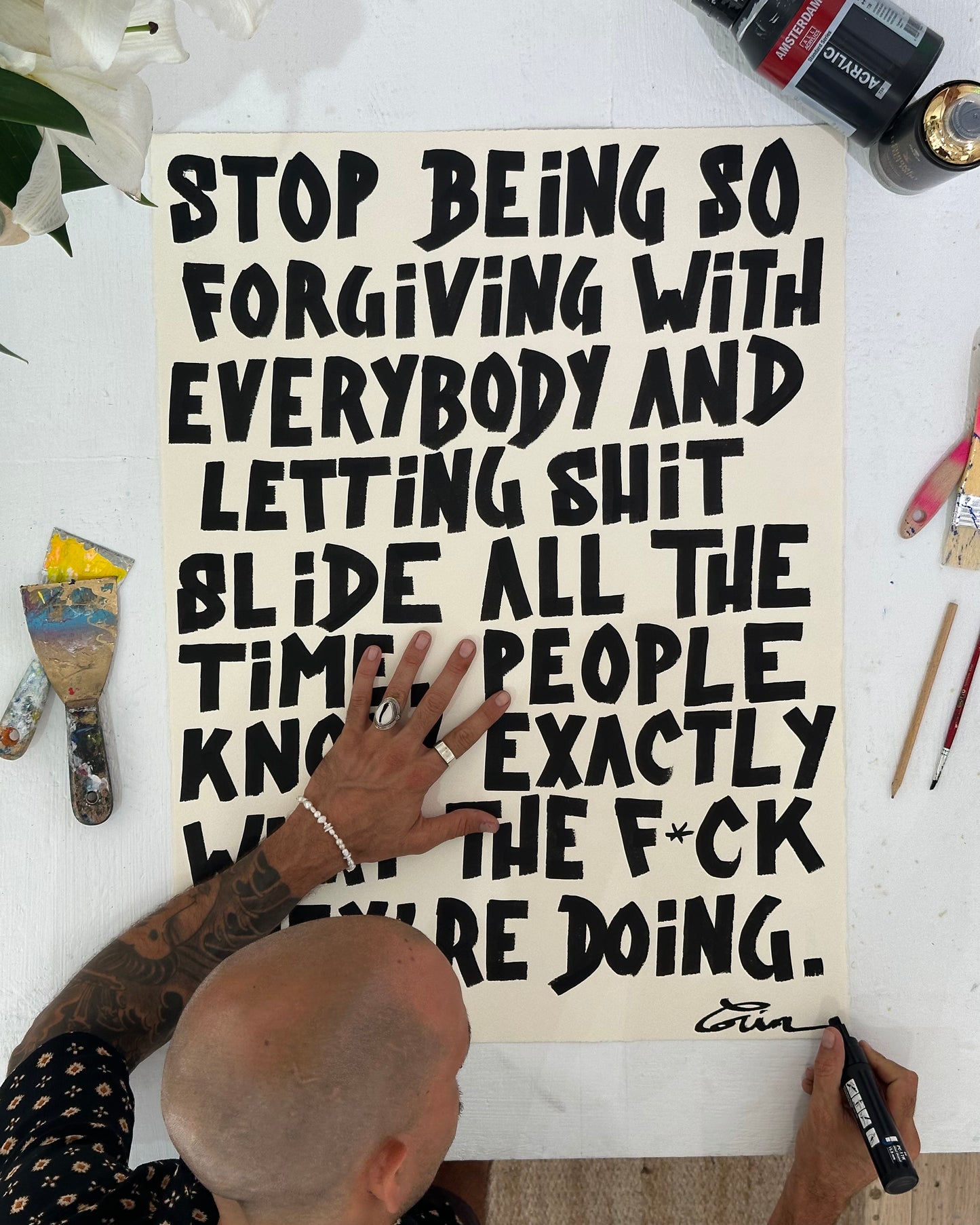 STOP BEING SO FORGIVING WITH...
