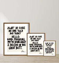 Just in Case No One Told You Today