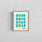 TURQUOISE - SMALL BARCELONA  BLOCK