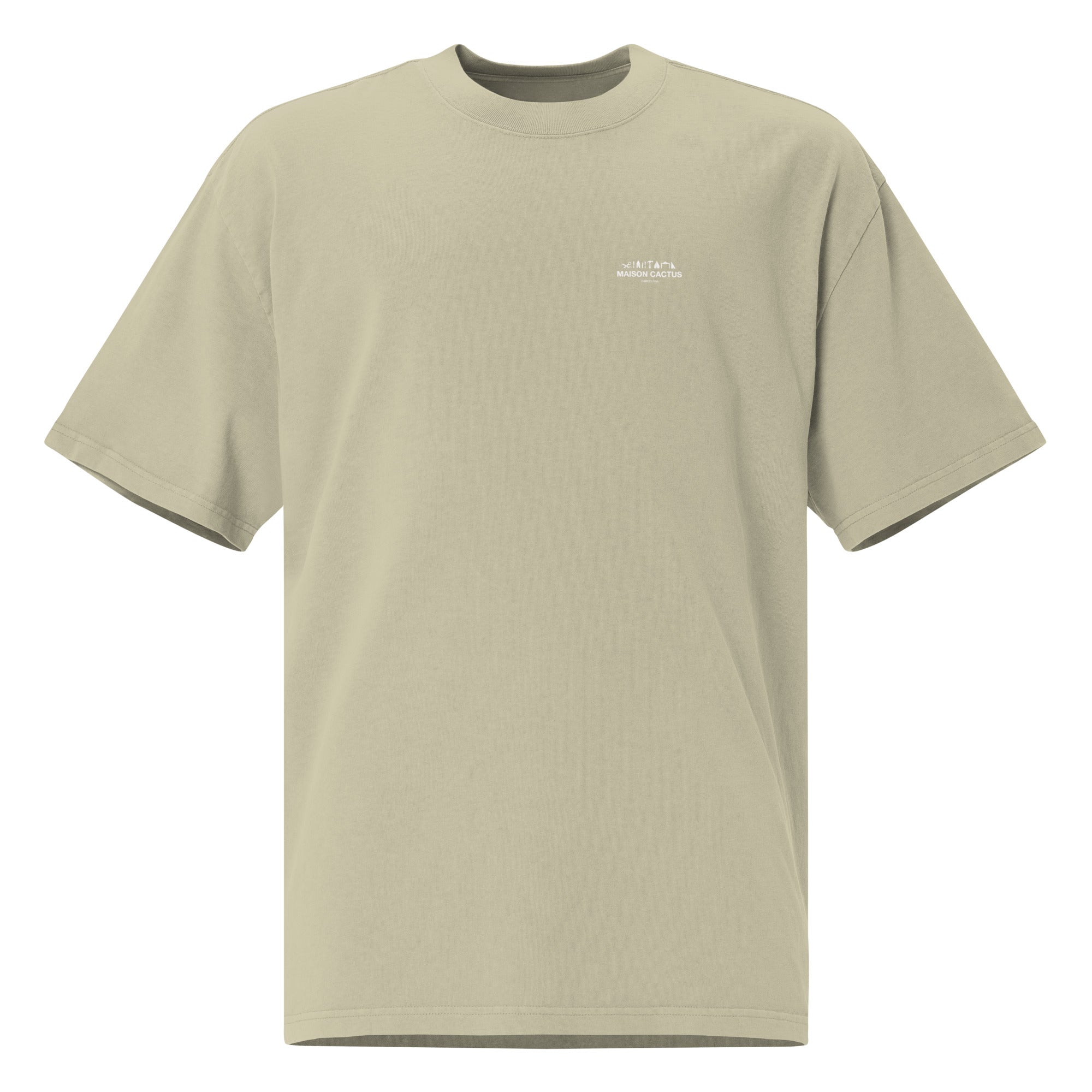 Oversized faded t-shirt - TELL PEOPLE YOU LOVE THEM - White ink
