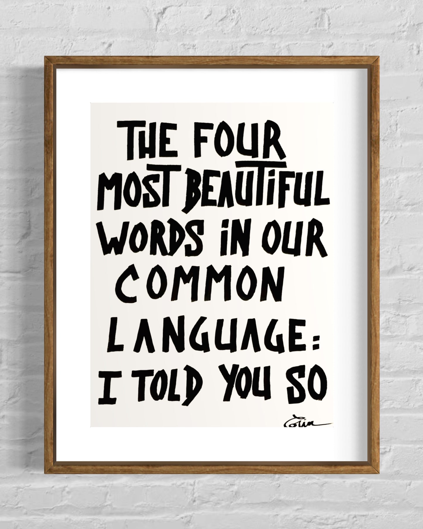 THE FOUR MOST BEAUTIFUL WORDS